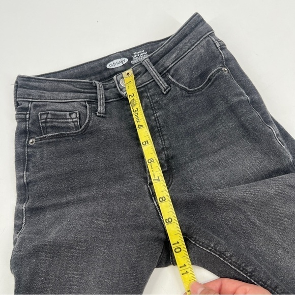 OLD NAVY Woman's Rockstar Black Denim Super Skinny Jeans Size 0 Petite - Picture 10 of 11